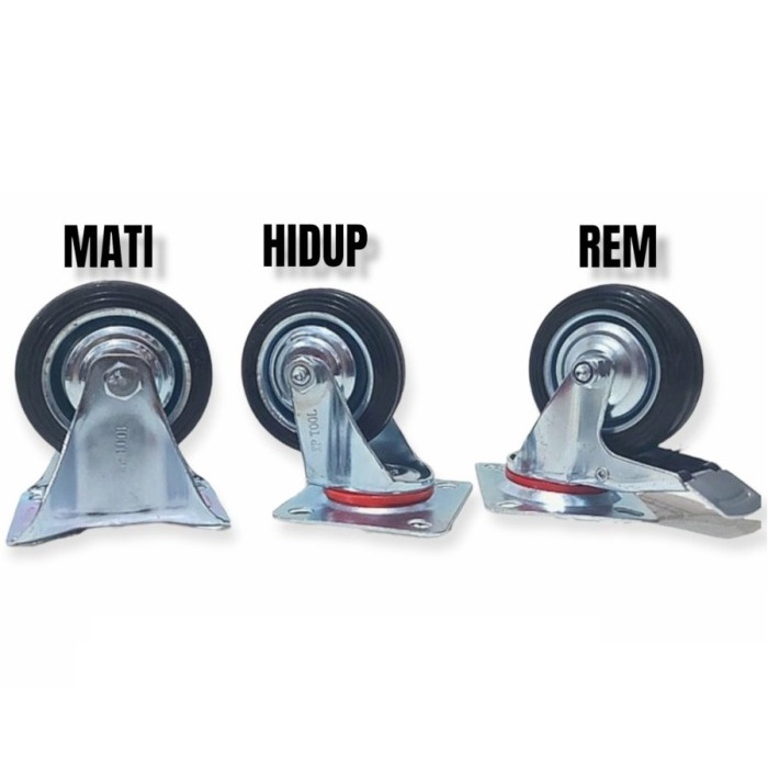 RUBBER TROLLEY WHEELS ONLY 8 INC