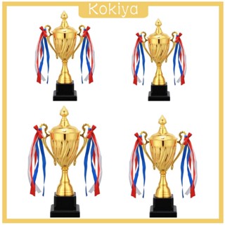 [Kokiya] ถ้วยรางวัล สีทอง สําหรับเล่นกีฬา ทัวร์นาเมนต์ การแข่งขันฟุตบอล ลีก เข้าคู่กับถ้วยรางวัลทีมอื่น ๆ