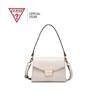 GUESS กระเป๋าสะพายผู้หญิง รุ่น LG872078 TERGESEN MINI CROSSBODY FLAP สีเบจ