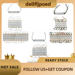 【dellfijpoed】โมดูลสายไฟ Led 3 ดวง 5050 SMD DC 12V กันน้ํา