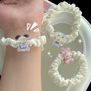 Leth ยางมัดผมหางม้า ลายการ์ตูน Cinnamoroll น่ารัก สําหรับเด็กผู้หญิง