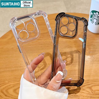 Suntaiho เคสโทรศัพท์มือถือ PC อะคริลิคแข็ง ใส กันกระแทก หรูหรา สําหรับ iPhone 15 Pro Max 14 13 12 iPhon 11 Pro Max Xs Max XR Xs IP 7 8 Plus