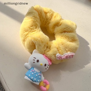 SANRIO [milliongridnew] ยางรัดผมหางม้า ขนาดใหญ่ ลายอนิเมะ Cinnamoroll Hello Kitty น่ารัก ของขวัญ สําหรับเด็กผู้หญิง WQL