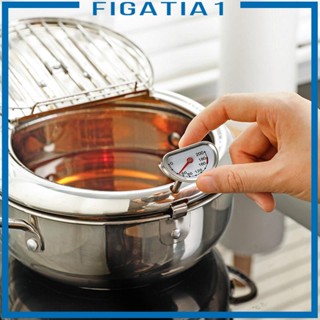 [figatia1] หม้อซุปเทมปุระ หม้อทอดลึก สไตล์ญี่ปุ่น สําหรับเทมปุระ ปลาหมึก ในครัวเรือน