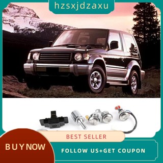 【hzsxjdzaxu】กระบอกล็อครถยนต์ และกุญแจ สําหรับ Mitsubishi Pajero Shogun Montero MK2 V31 V32 MR259744