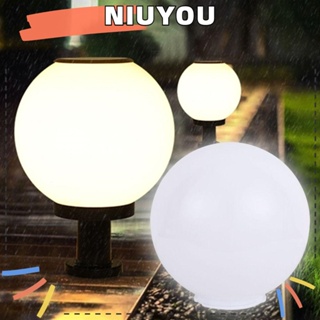 Niuyou ฝาครอบโคมไฟติดผนัง อะคริลิค สีขาว สไตล์เรโทร สําหรับร้านอาหาร