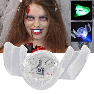 1X LED Light Mouth Guard Mouthpiece Flashing Piece Party glow in the dark up New