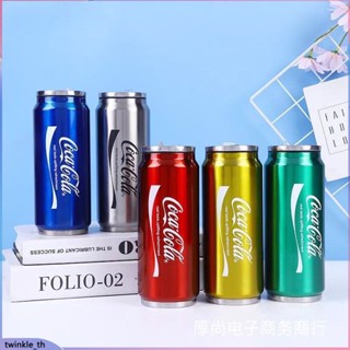 Coca-cola กระติกน้ำร้อน แก้วกาแฟสแตนเลส ขวดน้ำเก็บความเย็น แก้วน้ำ 350ml 500ml (twinkle.th)