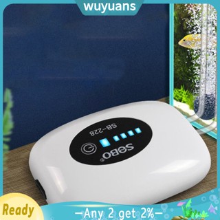 Wuyuans เครื่องปั๊มออกซิเจน ขนาดเล็ก แบบพกพา ชาร์จ Usb แบตเตอรี่ลิเธียม เงียบพิเศษ ในร่ม กลางแจ้ง ตู้ปลา ตกปลา