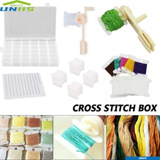 Uniis กล่องพลาสติก สําหรับจัดเก็บด้ายเย็บปักถักร้อย DIY