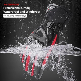 Soomy ถุงมือรถจักรยานยนต ์ ผู ้ ชายฤดูหนาวหน ้ าจอสัมผัสกันน…