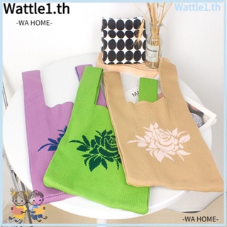 Wttle กระเป๋าสะพายไหล่ลําลอง ทรงโท้ท แฮนด์เมด