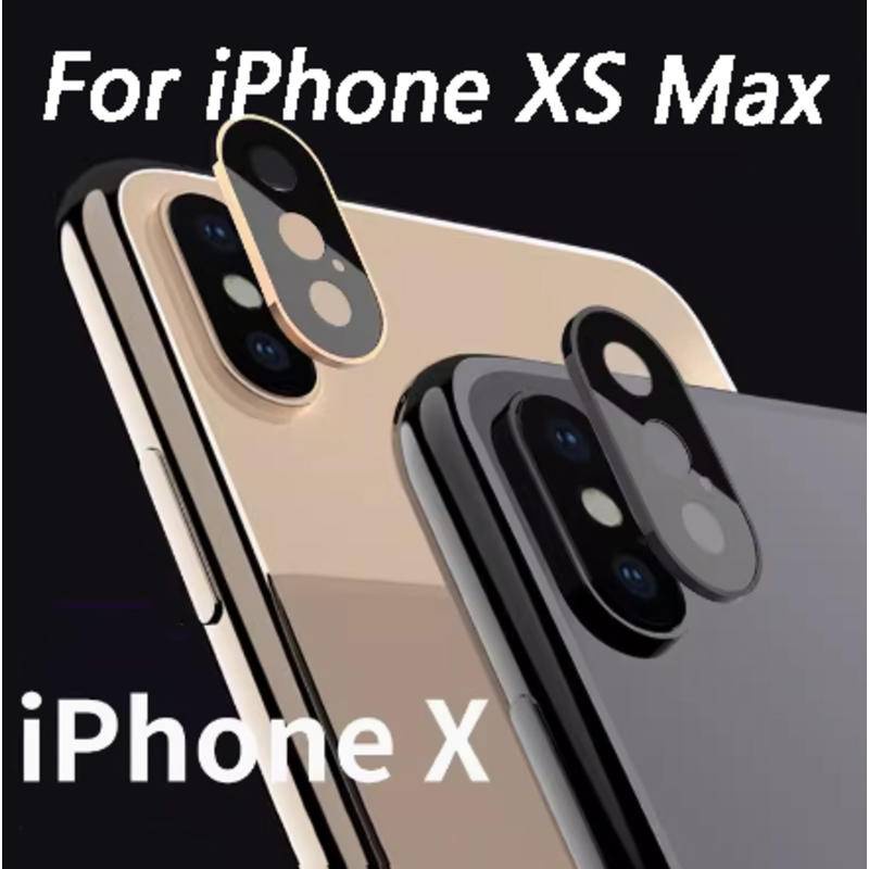 ฝาครอบตัวป้องกันเลนส์กล้องสําหรับ iPhone X XS XR วงแหวนป้องกันเลนส์กล้องแบบเต็มสําหรับ iPhone XS Max
