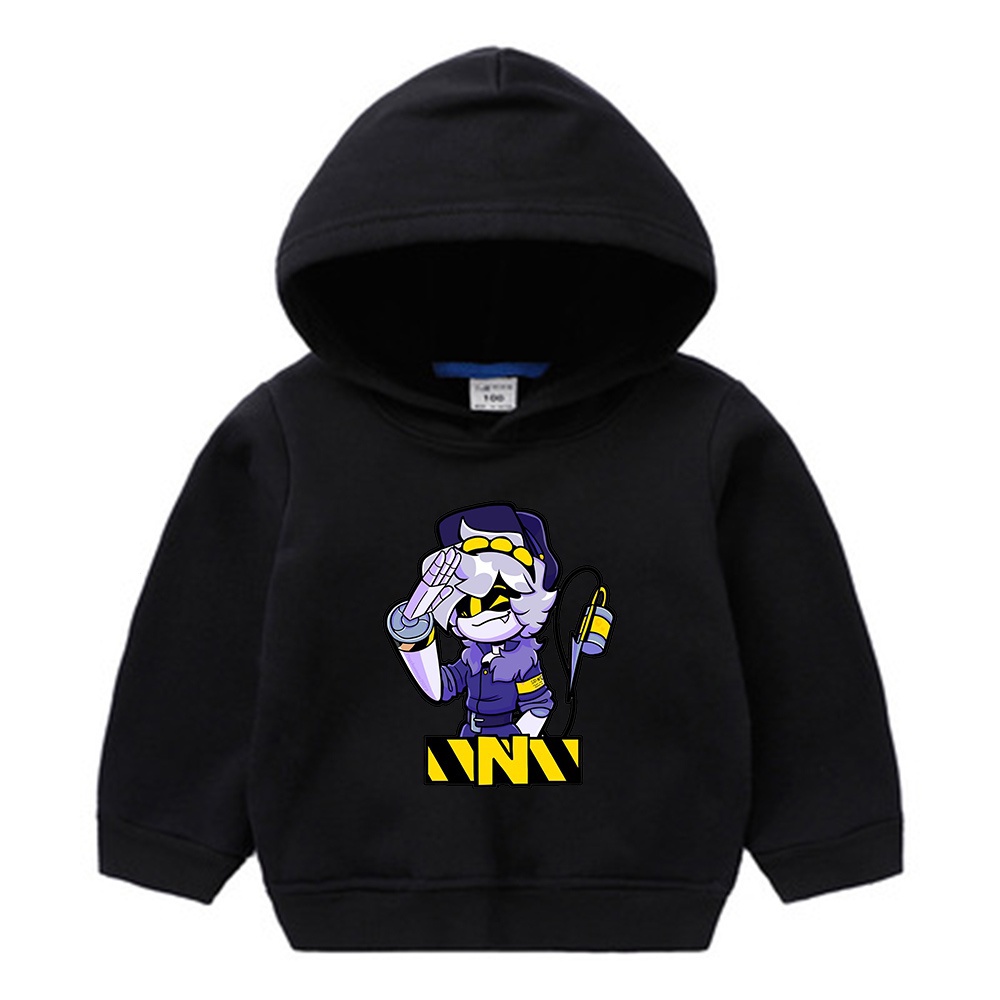 เสื้อกันหนาวลําลอง มีฮู้ด ลายการ์ตูน Murder Drones Uzi Copy Of Murder Drones สําหรับเด็กผู้ชาย และเด