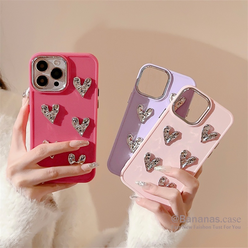เคสโทรศัพท์มือถือ ลายหัวใจ สีมาการอง สําหรับ iPhone 15 14 13 12 11 Pro Max X XS XR XS Max 7 8 Plus SE2020