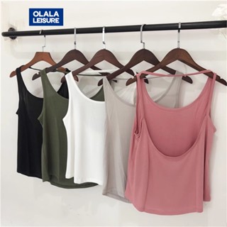 OLALA LEISURE เสื้อแขนกุด ทรงหลวม รูปตัว U ขนาดใหญ่ เหมาะกับ…