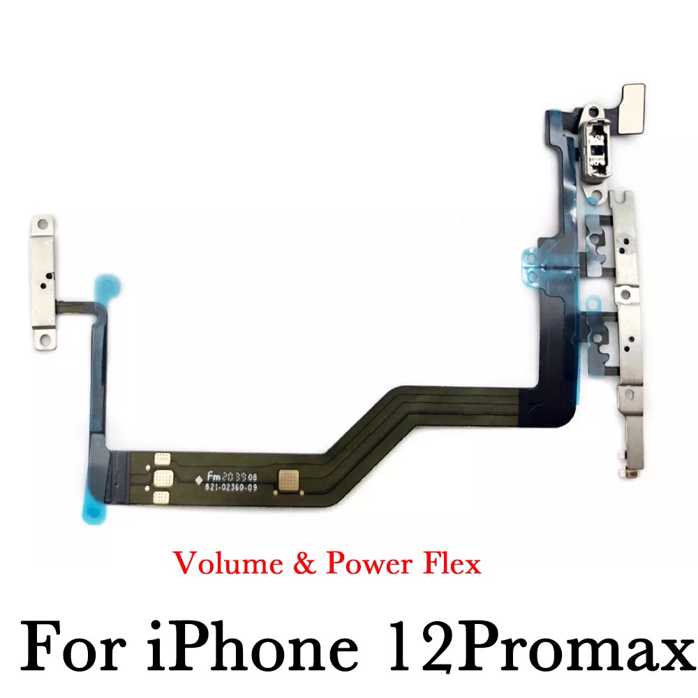 ปุ่มปรับระดับเสียง พร้อมสายเคเบิลสวิตช์เสียงเงียบ แบบเปลี่ยน สําหรับ iPhone X XR XS 11 12 Mini Pro Max - รูปที่ 7