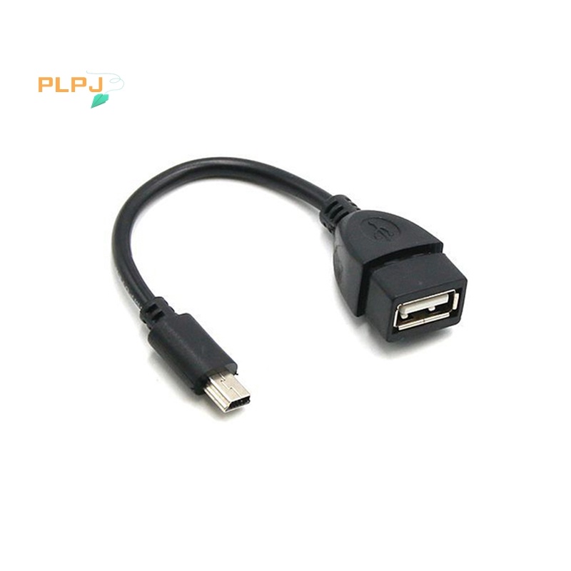 Plpj Mini USB Male to USB Female Car OTG Cable Adapter สําหรับกล้องวิดีโอใหม่