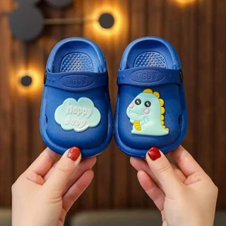 พร้อมส่ง รองเท้าเเตะสำหรับเด็ก วัสดุเป็นยางนิ่ม นุ่ม ใส่สบาย