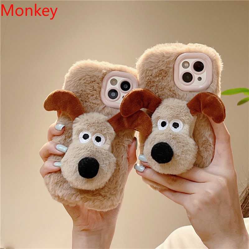 เคสโทรศัพท์มือถือ ซิลิโคนนิ่ม ป้องกัน ปิดด้านหลัง ลายการ์ตูนสุนัขหูตลก สไตล์ญี่ปุ่น สําหรับ iPhone 15 Plus 14 13 12 11 Pro Max