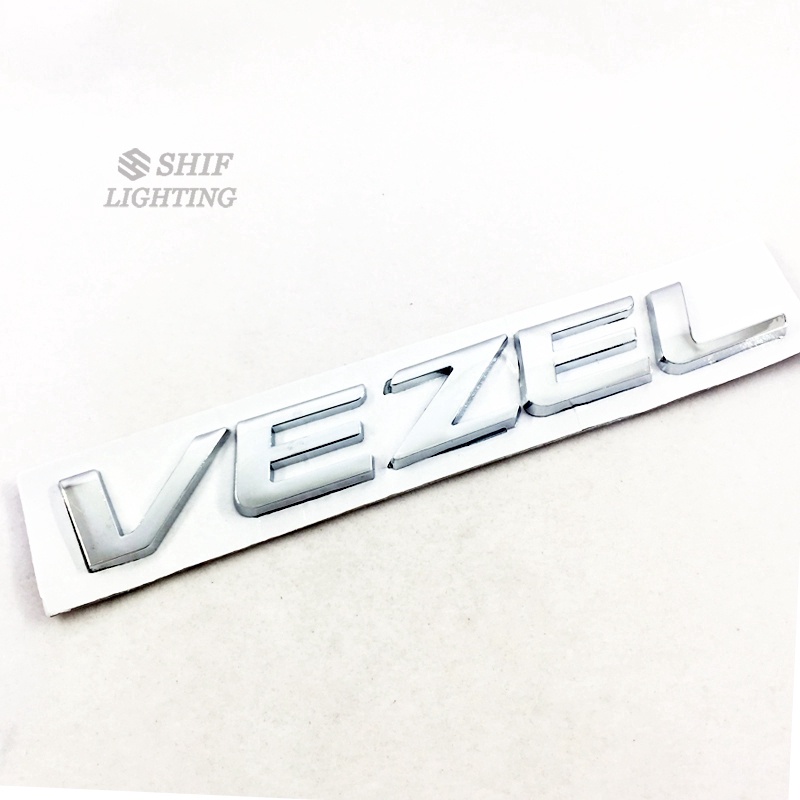ใหม่ สติกเกอร์ตราสัญลักษณ์ ABS โครเมี่ยม ลายตัวอักษร VEZEL แบบเปลี่ยน สําหรับ Honda VEZEL 1 ชิ้น