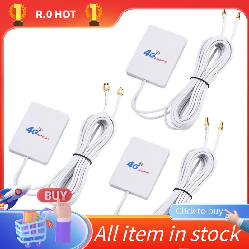 เสาอากาศ WiFi 4G/3G 28dBi LTE เสาอากาศเครื่องขยายสัญญาณ 4G/3G เราเตอร์มือถือเสาอากาศ WiFi เสาอากาศบร