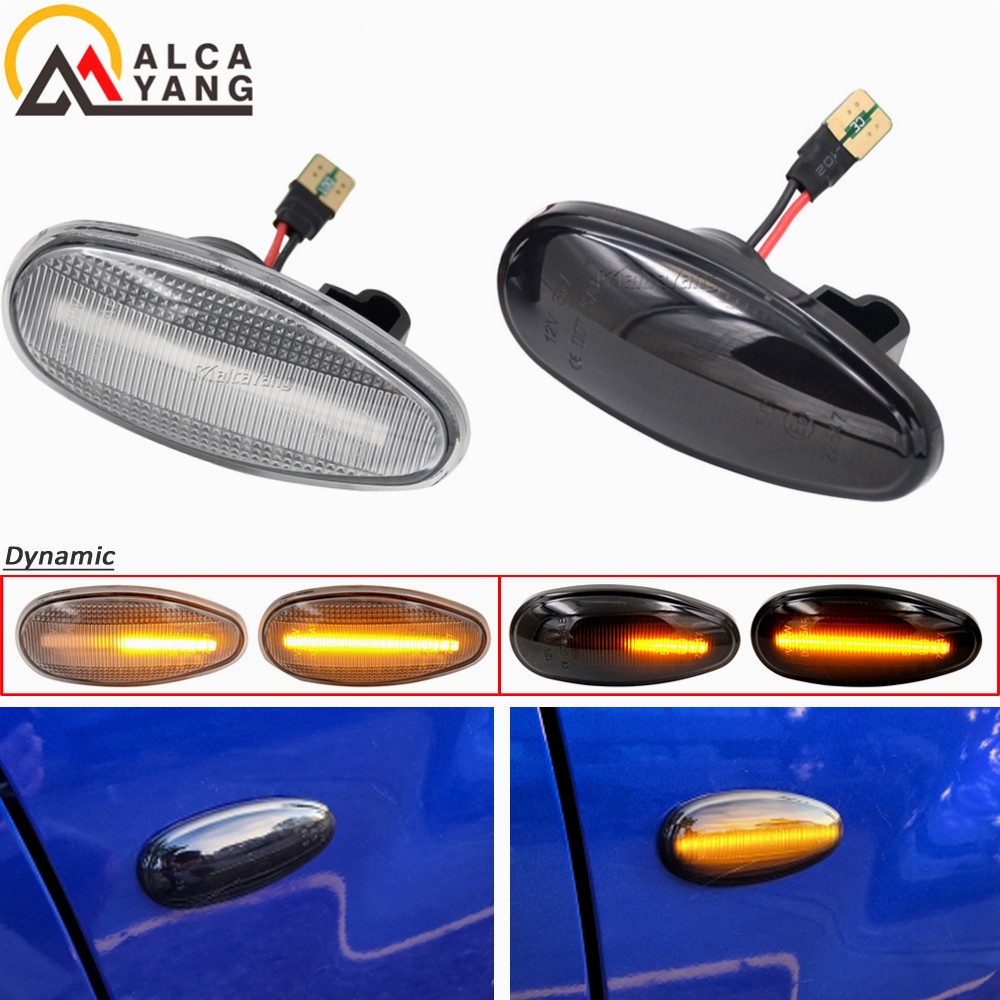 ใหม่ หลอดไฟเลี้ยวไดนามิก LED สําหรับ Mitsubishi Lancer 8 Montero 3 Pajero 3 Outlander 1 Delica 4 i Miev S