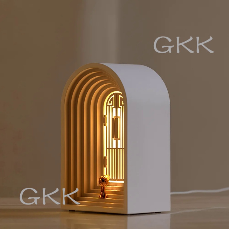 Creative Simple Wireless Bluetooth Speaker Stepless Dimming Atmosphere Night Light Rechargeable Decorative Ornament Tabl