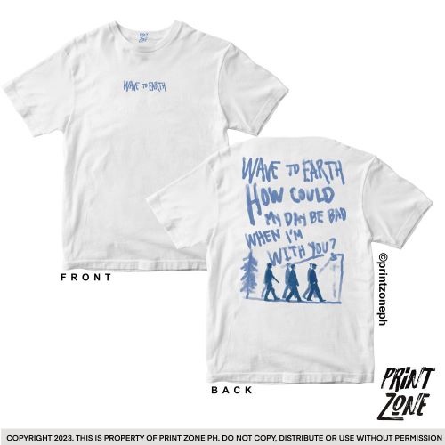 เสื้อยืดผ้าฝ้าย พิมพ์ลาย WAVE TO EARTH Shirt - BAD Lyrics คุณภาพสูง สําหรับผู้ชาย และผู้หญิงS-5XL