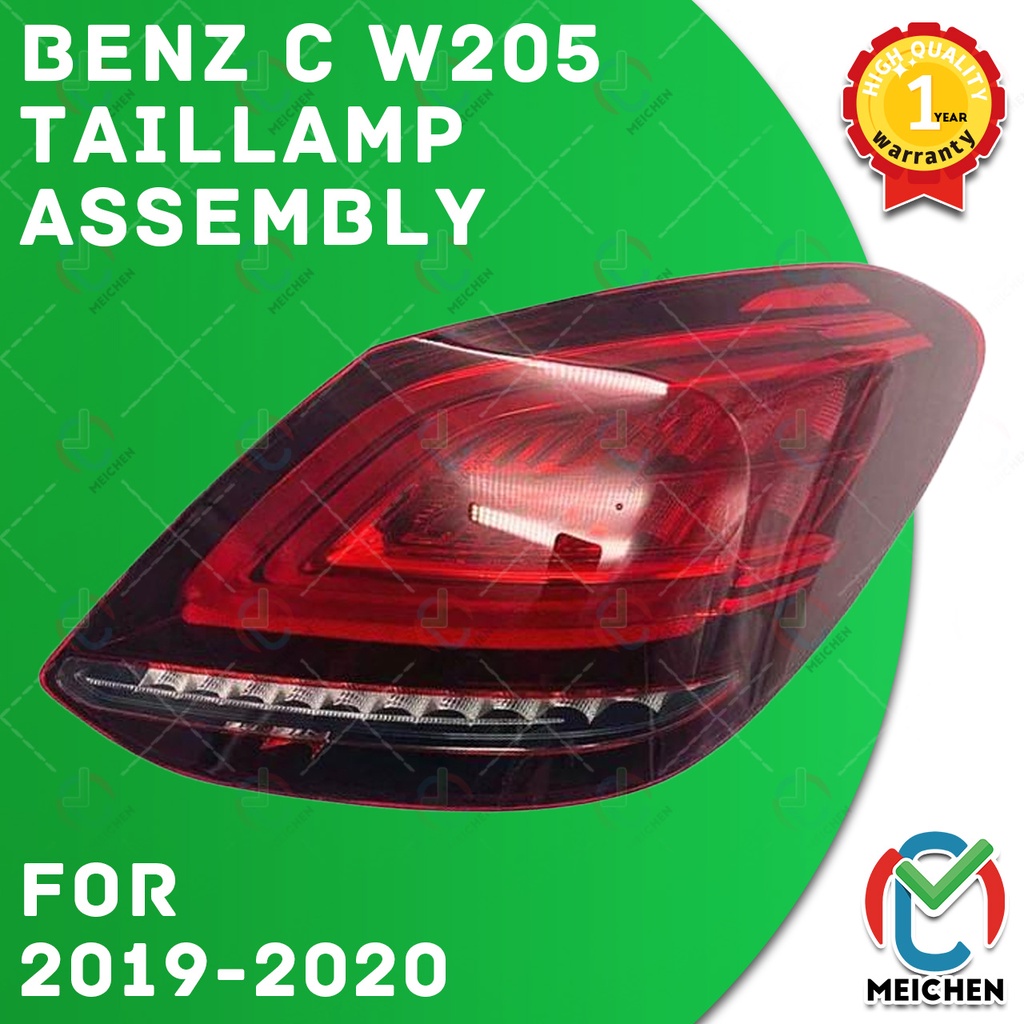 Mercedes Benz C W205 ไฟท้าย LED 2019-2020 เสื้อ​ไฟท้าย ไฟท้าย​แต่ง ไฟท้ายไฟเบรค​ ไฟเลี้ยว Taillamp T