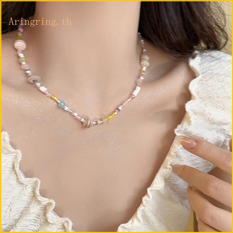 Arin เครื่องประดับ สร้อยคอลูกปัดเรซิ่น แฟชั่นสําหรับผู้หญิง