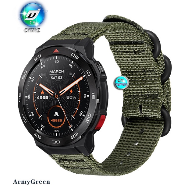 for mibro Watch GS Pro สาย สายนาฬิกา สายไนลอนถัก สำหรับนาฬิกาอัฉริยะ นาฬิกาอัฉริยะ สายรัดข้อมือกีฬา mibro Watch GS Pro สายรัด