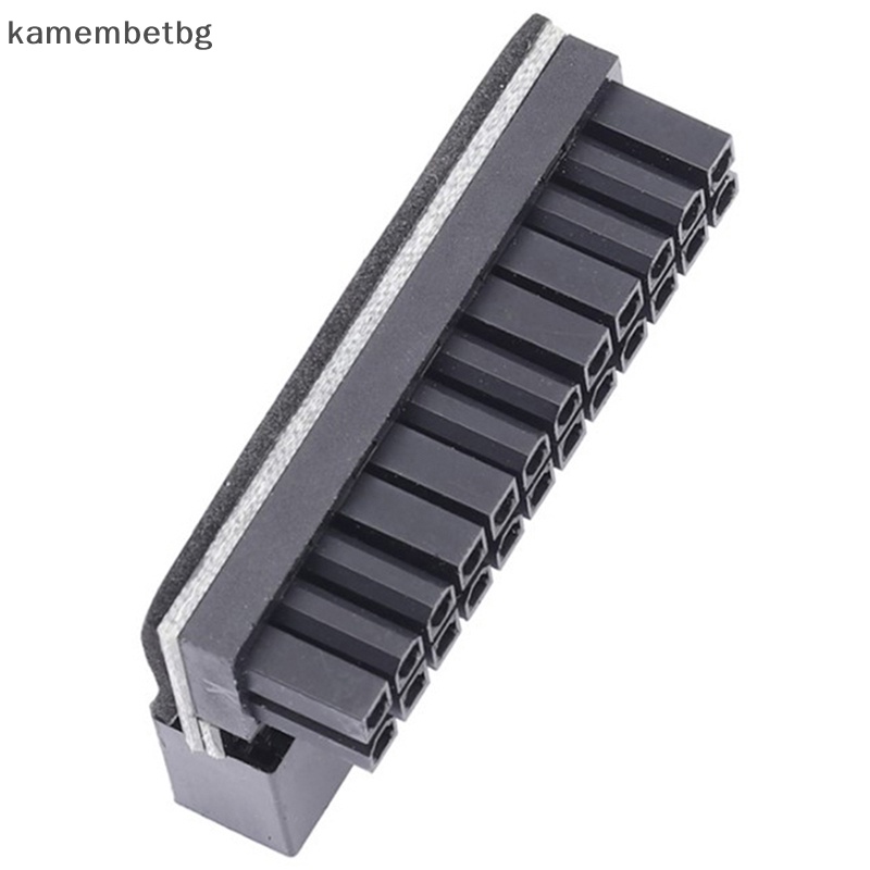 Kamembetbg ATX อะแดปเตอร์เชื่อมต่อเมนบอร์ด 24pin 90 องศา 24 pin เป็น 24pin สําหรับสายเคเบิลพาวเวอร์ซ