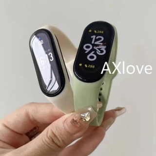 สายนาฬิกาข้อมือ ซิลิโคน โพลีโครเมี่ยม อุปกรณ์เสริม สําหรับ Xiaomi Mi Band 7 6 5 4 3 MiBand 3/4 Band5 Band6