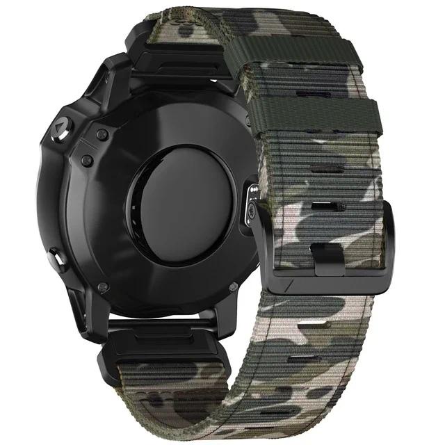 สายนาฬิกาข้อมือไนล่อนถัก 22 มม. 26 มม. สําหรับ Garmin Fenix 7 7X 6X Pro Epix Pro Gen 2 51 มม. 47 มม. Fenix6 5Plus 5XPlus