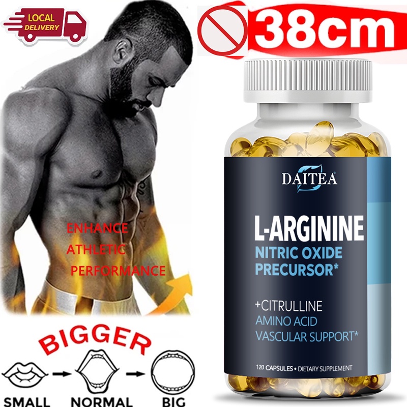 L-arginine อาหารเสริม แคปซูลมังสวิรัติ 120 แคปซูล เพื่อสุขภาพ สําหรับผู้ชาย