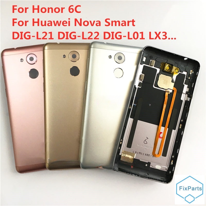 ฝาครอบแบตเตอรี่ด้านหลัง แบบโลหะ สําหรับ Huawei Honor 6C Nova Smart GR3 2017 DIG-L01 DIG L21 L22 L23 LX3 DIG-L21HN