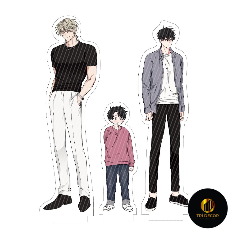 Standee Model Low Tide ใน Twilight Night โดย the Sea Eu Ja ABO BL Manhwa ตัวละคร Taeju Euiyun Euiyou