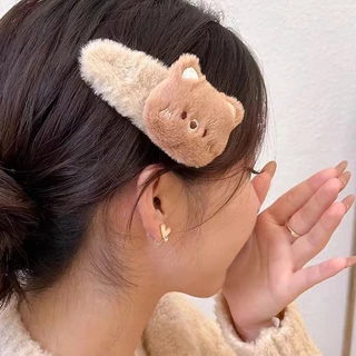 ในไทย-พร้อมส่ง✨กิ๊บหนีบผม กระต่ายน่ารักๆฟูๆ BBคลิปด้านข้าง Insสไตล์เกาหลี นักเรียนสำหรับผู้หญิง เครื่องประดับผมแฟชั่น-Mo