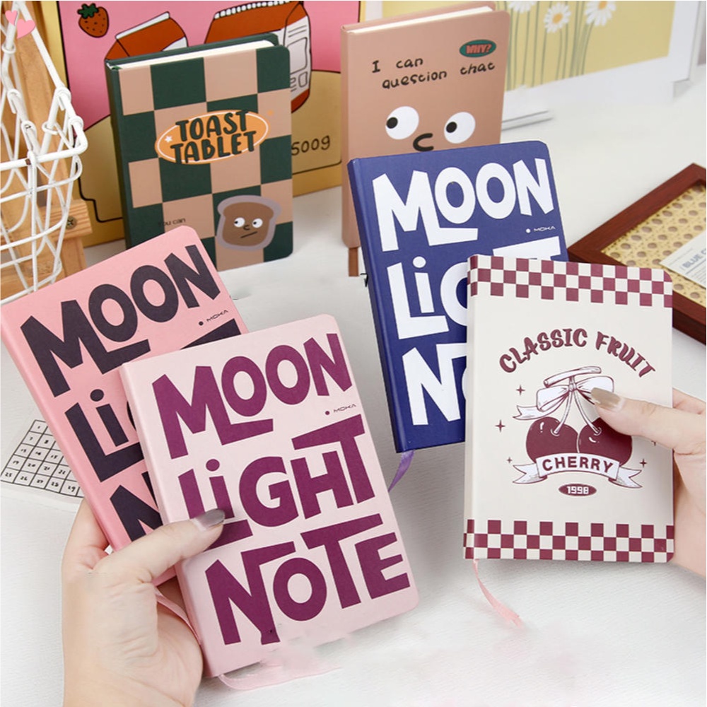 Retro หนาโน้ตบุ๊ค A6 /A7 กระเป๋าหนังสือนักเรียนแบบพกพารูปลักษณ์สูงโน้ตบุ๊ค
