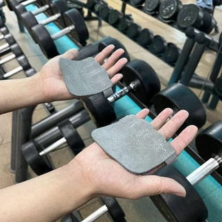 SWEE 1PC/ 1 คู่แผ่นรองฝ่ามือ, ถุงมือยกน้ําหนักกันลื่นหนังวัว, ฟิตเนสฝึกซ้อม 9 สี