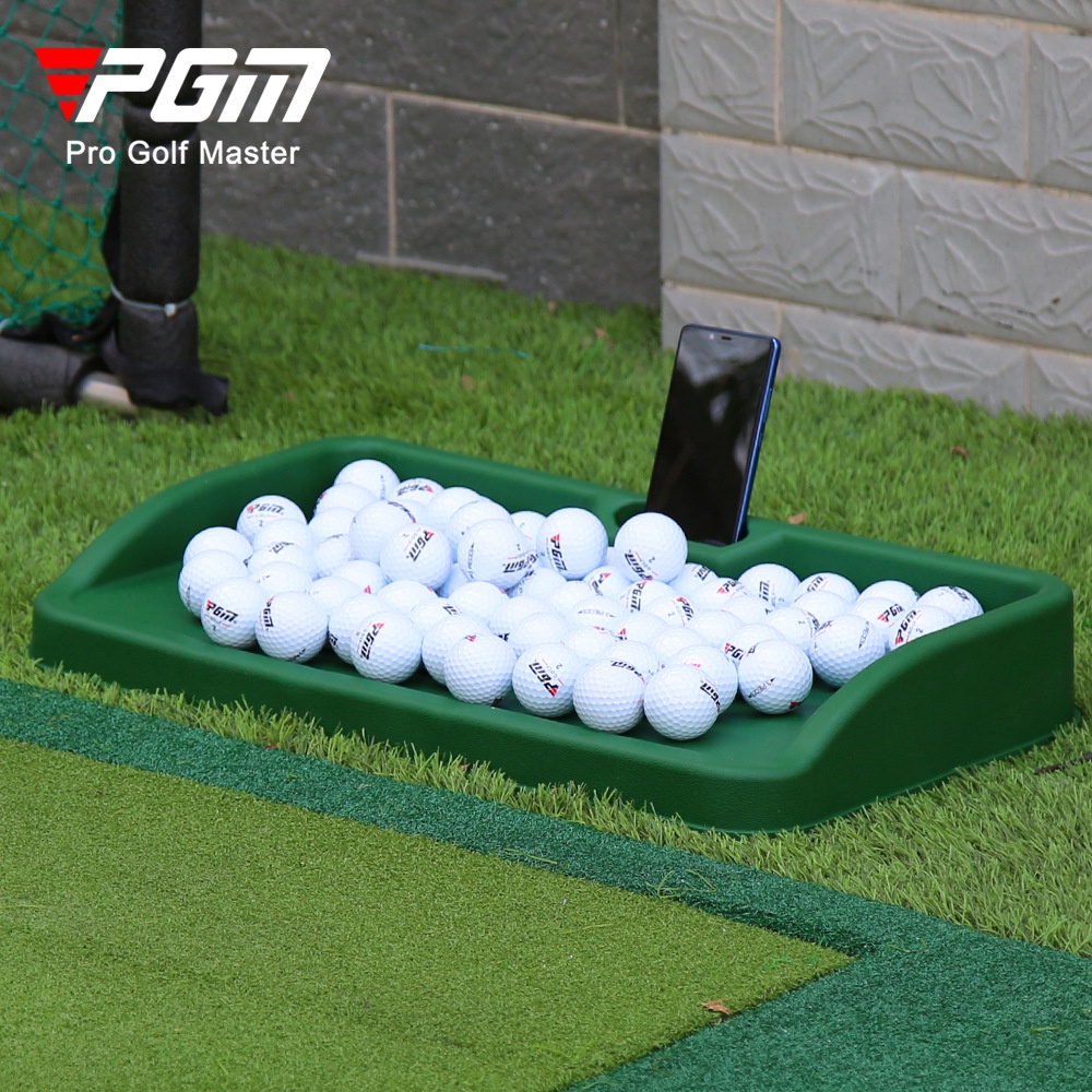 Pgm Golf Ball Service Box Golf Training Aids 100 ลูกยางนุ่ม Pitching Storage Container พร้อมที่วางวิ