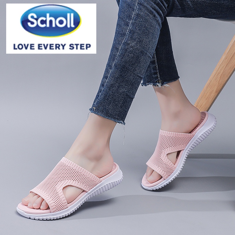 Scholl รองเท้าผู้หญิง scholl scholl scholl รองเท้าแตะชายหาดแบนผู้หญิง scholl Slides รองเท้า scholl ผู้หญิงรองเท้าแตะโบฮีเมียผู้หญิง
