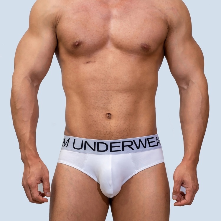 D.M ง. กางเกงชั้นใน ผ้าฝ้าย เอวต่ํา ทรงสามเหลี่ยม พิมพ์ลายตัวอักษร สวมใส่สบาย  แต่งตัวดี  สีพื้น สําหรับผู้ชาย 3033