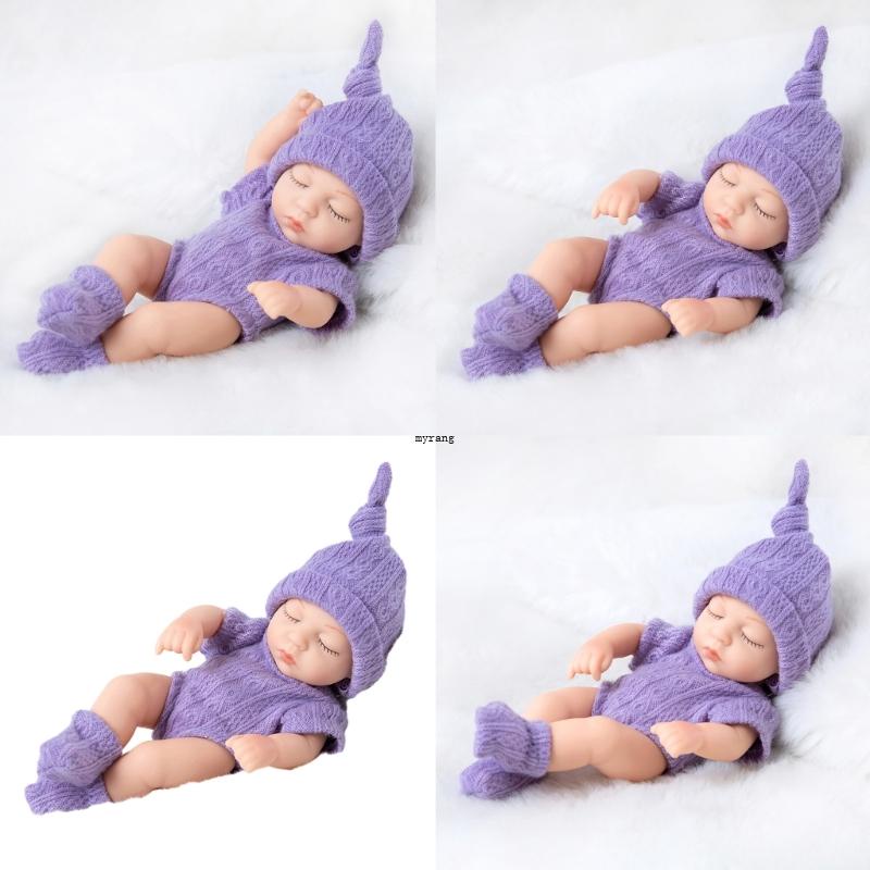 ✿ ตุ๊กตาเด็กทารกแรกเกิด เด็กวัยหัดเดิน ซิลิโคนนุ่ม กันน้ํา ขนาด 7 นิ้ว
