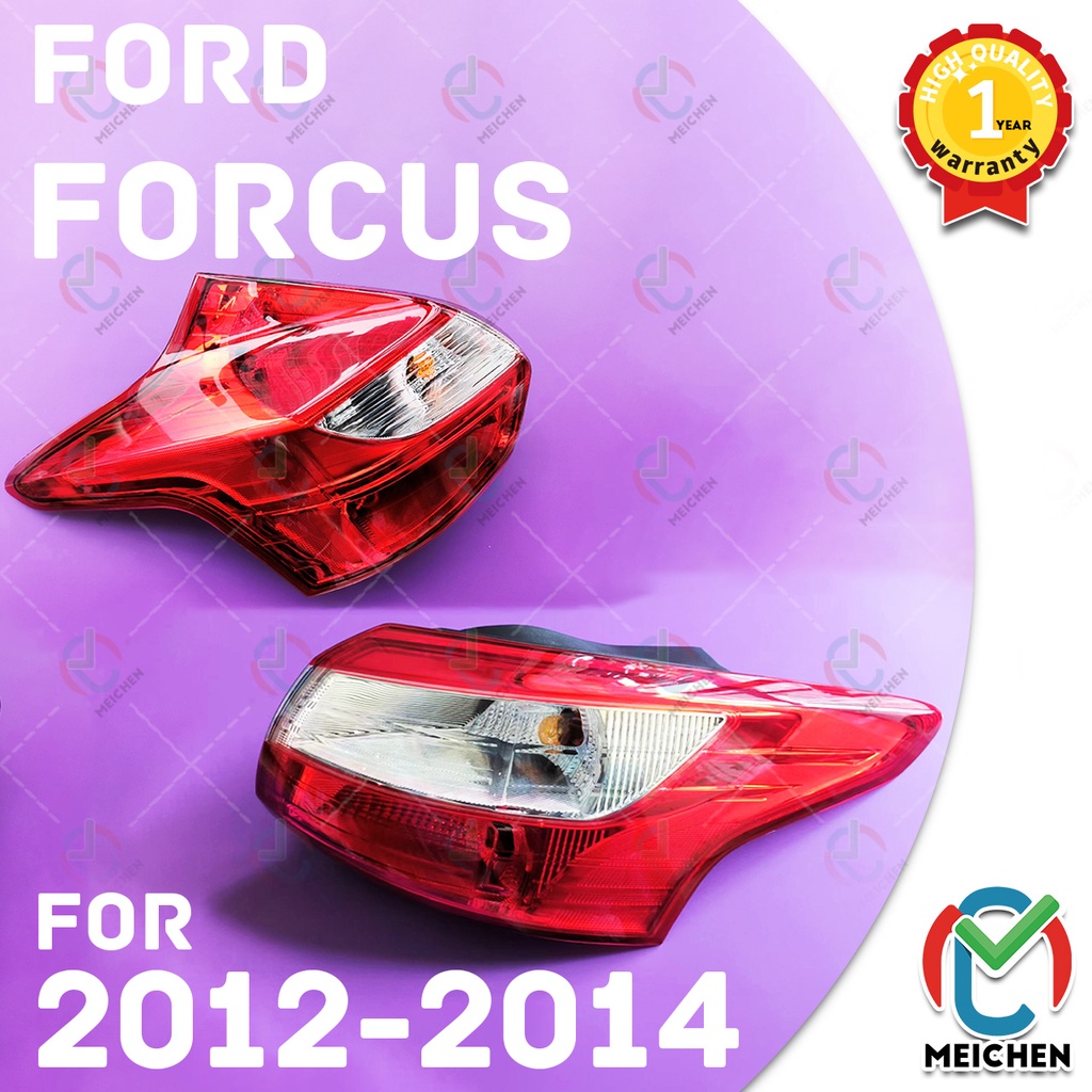 Ford Focus MK2.5 MK3 MK3.5 (2012-2014) โคมไฟท้าย พร้อมทับทิมไฟเบรค Taillamp