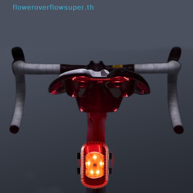 Fsth ไฟท้ายจักรยาน Led 5 ดวง ชาร์จ USB พร้อมสัญญาณเตือน เพื่อความปลอดภัย HH