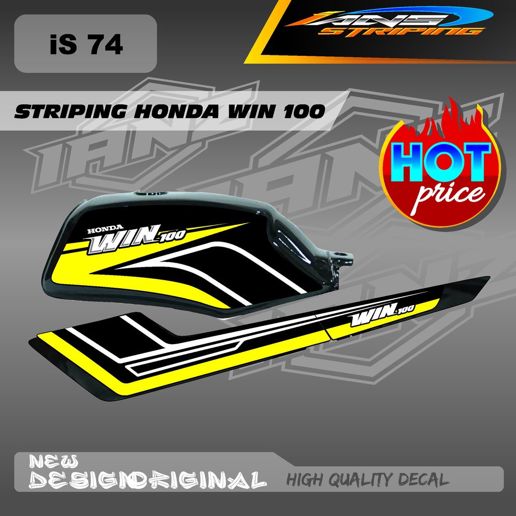 DECAL แถบใหม่ WIN100 CUSTOM KONSPE RETRO JAPAN HOLOGRAM / NON HOLOGRAM MATERIAL IS74