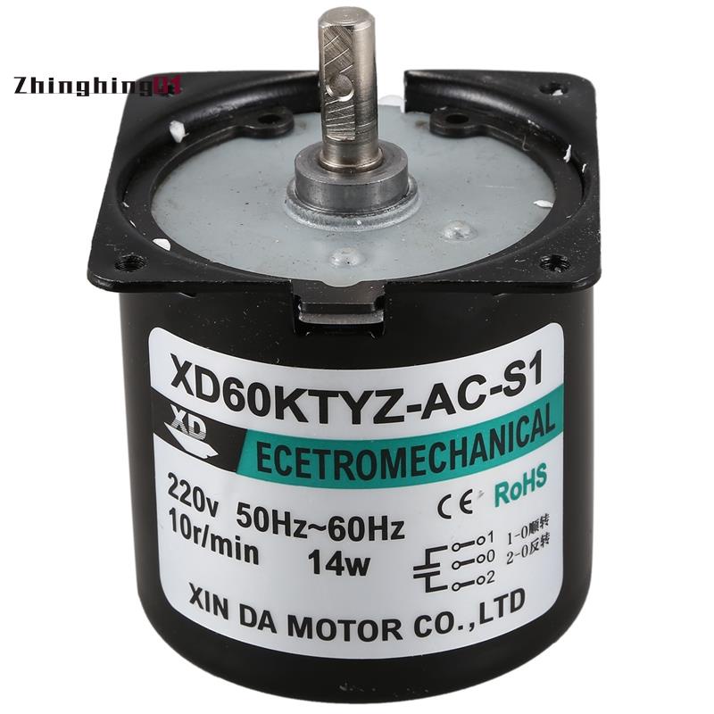 【Zhinghing01】มอเตอร์แม่เหล็กไฟฟ้าถาวร 60ktyz Ac Motor 220V 10Rpm 14W