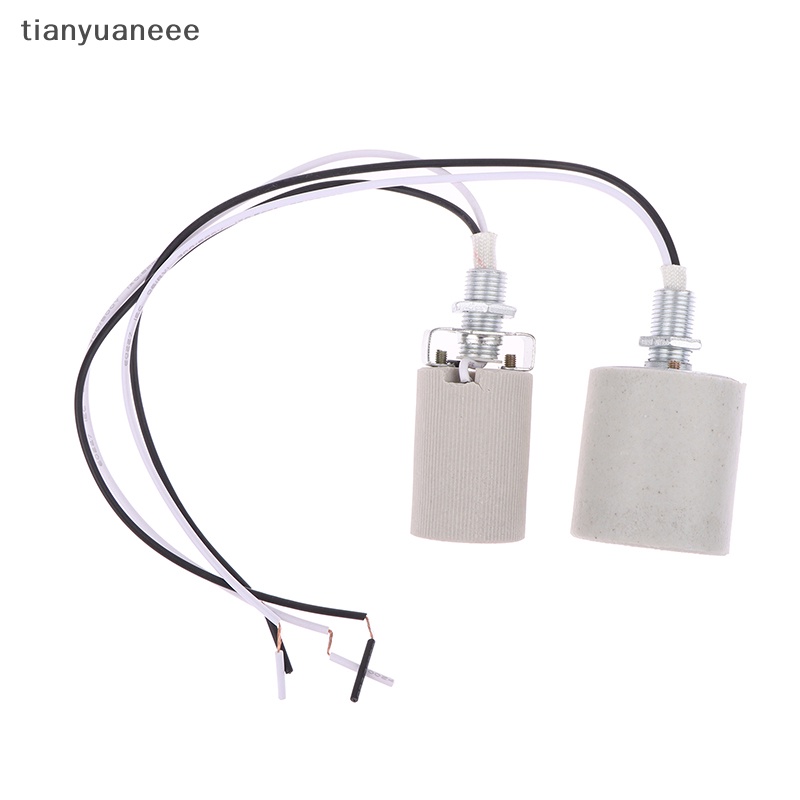 Tianyuaneee อะแดปเตอร์ซ็อกเก็ตไฟ LED เซรามิค ทนความร้อน พร้อมสายเคเบิล สําหรับฐานหลอดไฟ E14 E27 - รูปที่ 6